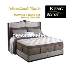 Tempat Tidur Set Ukuran 160 - KING KOIL International Classic 160 Set  - FREE Mattress Protector